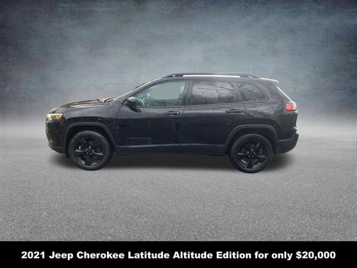 Diamond Black Crystal Pearlcoat 2021 Jeep Cherokee Altitude