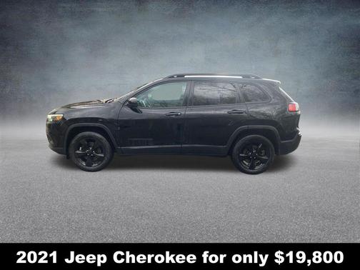 Diamond Black Crystal Pearlcoat 2021 Jeep Cherokee Altitude