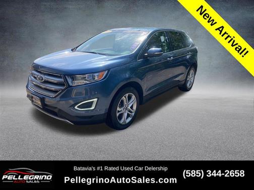 Blue Metallic 2018 Ford Edge Titanium