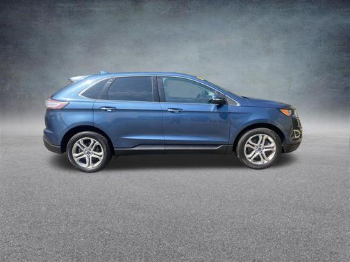 Blue Metallic 2018 Ford Edge Titanium