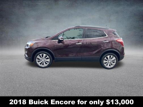 Black Cherry Metallic 2018 Buick Encore Preferred