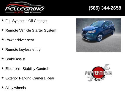 Deep Azure Metallic 2019 Buick Encore Preferred