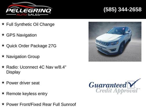 White Clearcoat 2018 Jeep Compass Limited