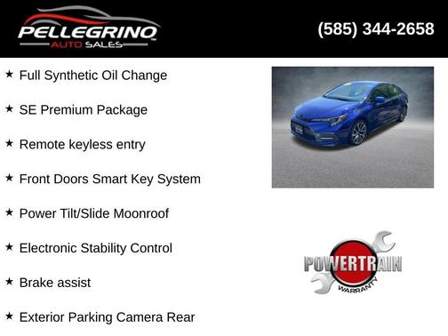 Blue Crush Metallic 2021 Toyota Corolla SE