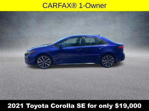 Blue Crush Metallic 2021 Toyota Corolla SE