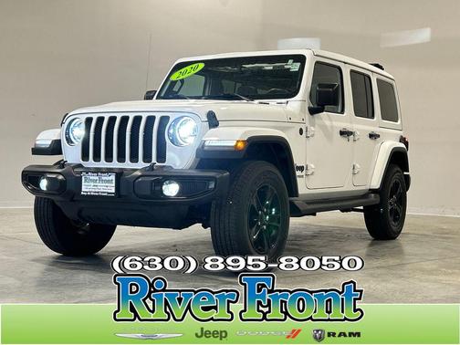 Bright White Clearcoat 2020 Jeep Wrangler Unlimited Sahara