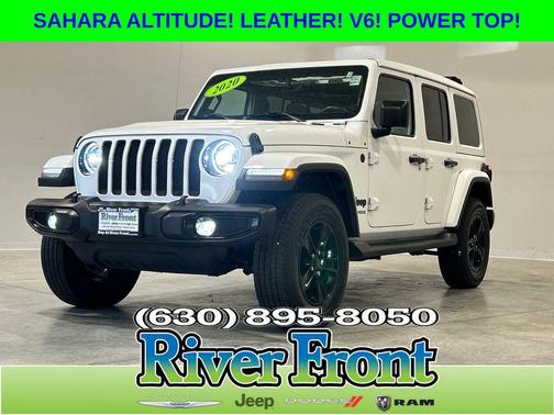 Bright White Clearcoat 2020 Jeep Wrangler Unlimited Sahara