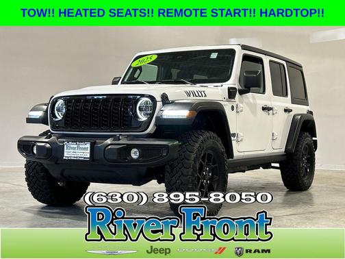 Bright White Clearcoat 2025 Jeep Wrangler 4xe Willys
