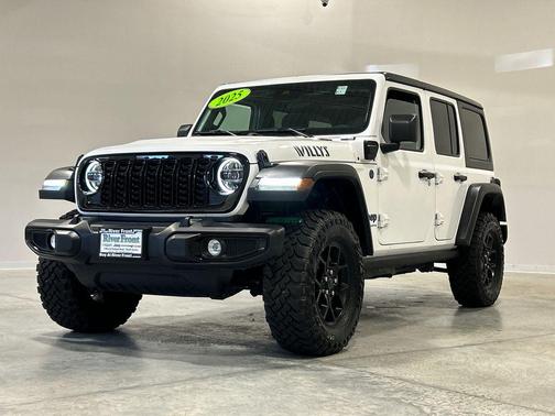 Bright White Clearcoat 2025 Jeep Wrangler 4xe Willys