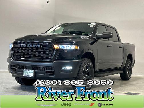 Diamond Black Crystal Pearlcoat 2026 RAM 1500 Warlock Crew Cab 4x4 5'7' Box