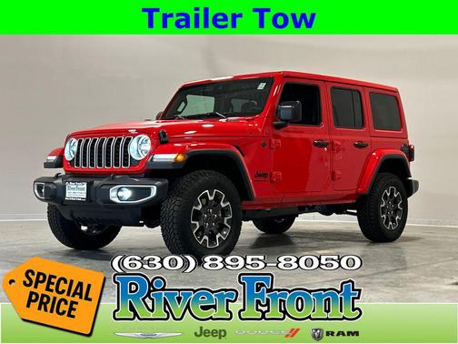 Firecracker Red Clearcoat 2025 Jeep Wrangler 4-Door Sahara 4x4