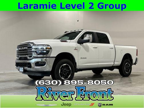 Bright White Clearcoat 2025 RAM 2500 Laramie Crew Cab 4x4 6'4' Box