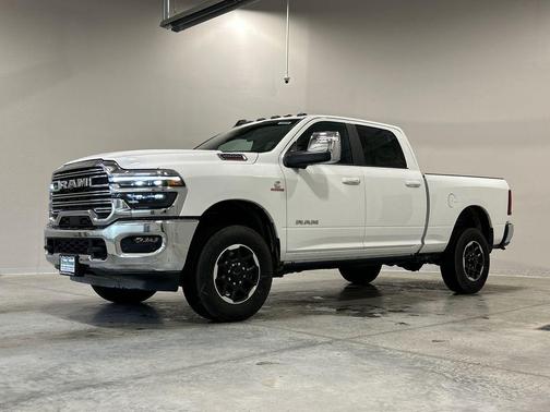 Bright White Clearcoat 2025 RAM 2500 Laramie Crew Cab 4x4 6'4' Box