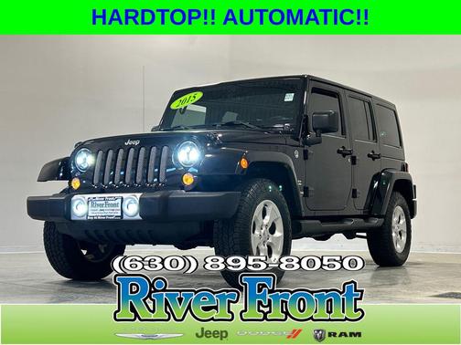 Black Clearcoat 2015 Jeep Wrangler Unlimited Sahara