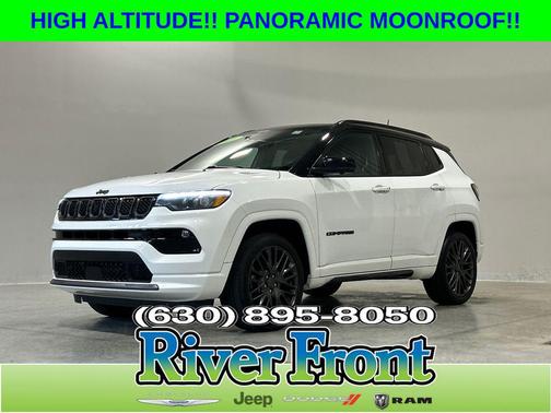 Bright White Clearcoat 2023 Jeep Compass High Altitude