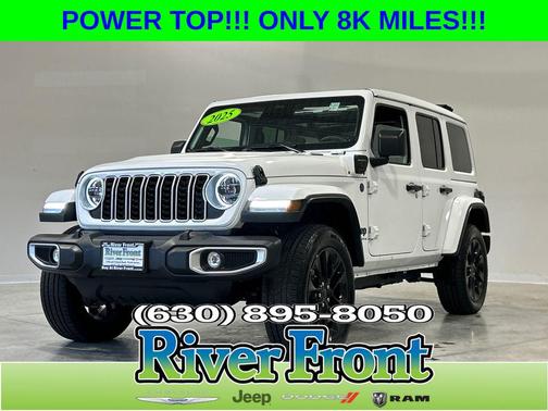 Bright White Clearcoat 2025 Jeep Wrangler 4xe Sahara