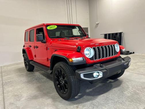 Firecracker Red Clearcoat 2025 Jeep Wrangler 4xe Sahara