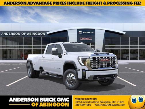 Glacier White Tricoat 2026 GMC Sierra 3500 Denali