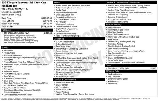 Ice Cap 2024 Toyota Tacoma SR5