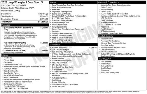 2023 Jeep Wrangler Sport S