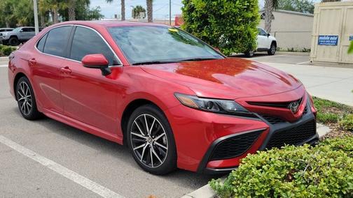 Supersonic Red 2021 Toyota Camry SE