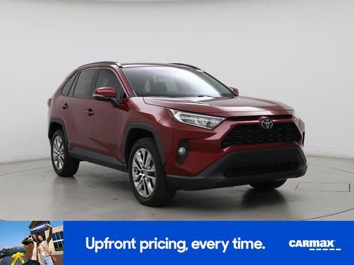 Red 2021 Toyota RAV4 XLE Premium