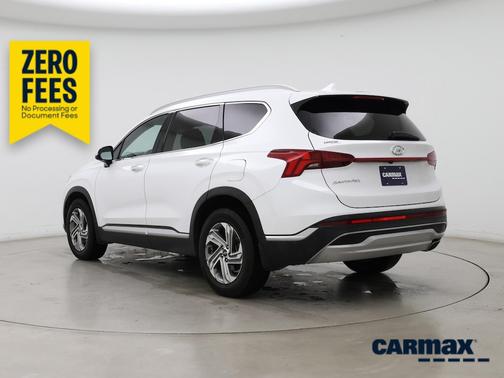 White 2021 Hyundai SANTA FE SEL