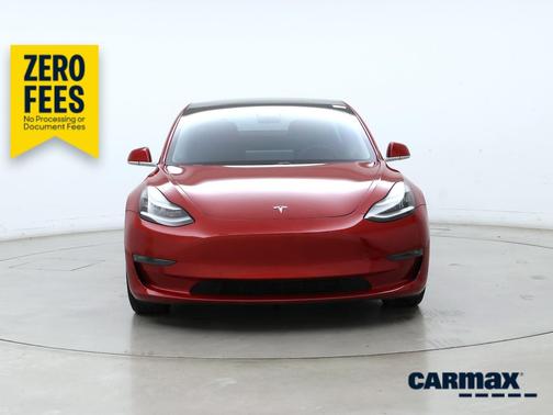 Red 2020 Tesla Model 3 Performance