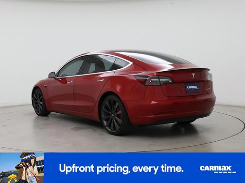 Red 2020 Tesla Model 3 Performance