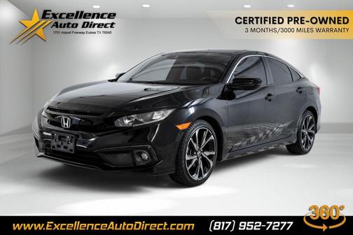 Crystal Black Pearl 2021 Honda Civic Sport