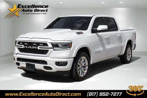Ivory White Tri-Coat Pearlcoat 2022 RAM 1500 Laramie