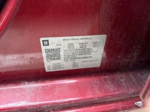 Cajun Red Tintcoat 2018 Chevrolet Silverado 1500 2LT