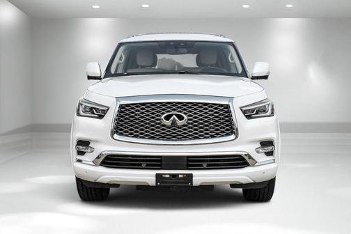 Moonstone White 2019 INFINITI QX80 Luxe