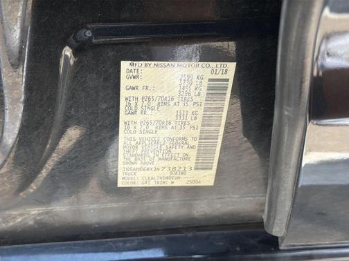 Magnetic Black 2018 Nissan Frontier SV