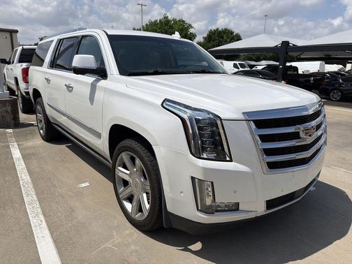 Crystal White Tricoat 2018 Cadillac Escalade ESV Premium Luxury