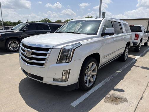 Crystal White Tricoat 2018 Cadillac Escalade ESV Premium Luxury