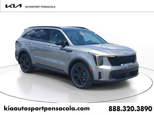 Steel Gray 2026 Kia Sorento Hybrid X-Line SX Prestige