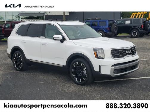 Glacial White Pearl 2023 Kia Telluride SX