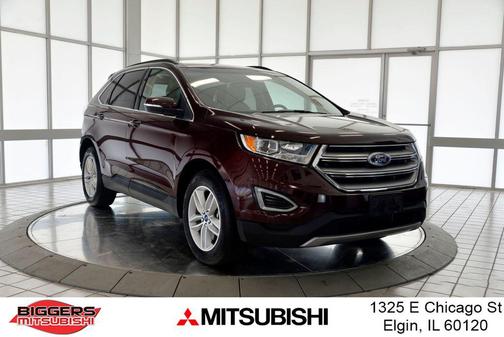 Burgundy 2018 Ford Edge SEL