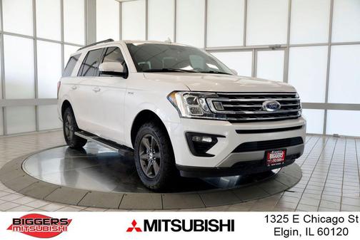 White Platinum Metallic Tri-Coat 2019 Ford Expedition XLT