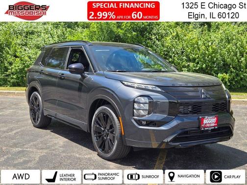 Graphite Grey With Black Roof 2026 Mitsubishi Outlander Black Edition S-AWC
