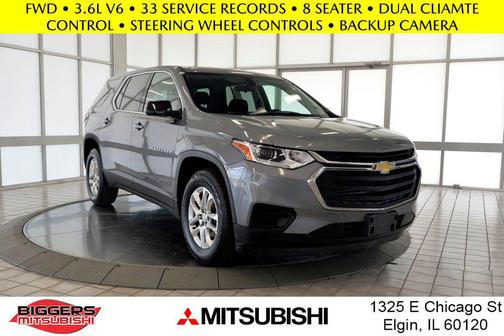 Satin Steel Metallic 2019 Chevrolet Traverse LS