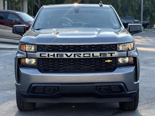 Satin Steel Metallic 2021 Chevrolet Silverado 1500 Custom