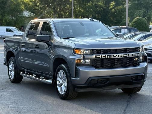 Satin Steel Metallic 2021 Chevrolet Silverado 1500 Custom