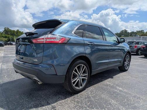 Blue Metallic 2019 Ford Edge Titanium