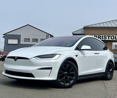 Pearl White Multi-Coat 2022 Tesla Model X Dual Motor All-Wheel Drive