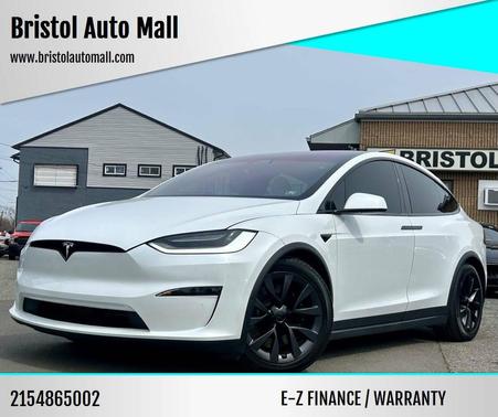 Pearl White Multi-Coat 2022 Tesla Model X Dual Motor All-Wheel Drive