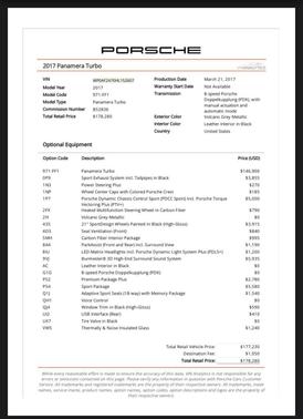 2017 Porsche Panamera Turbo