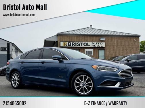 Blue 2018 Ford Fusion Energi SE Luxury