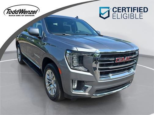 Satin Steel Metallic 2022 GMC Yukon SLT